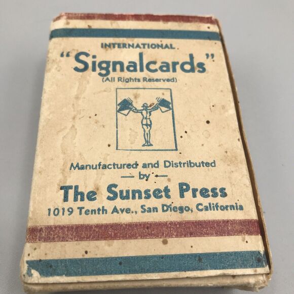 Signal Int’l Merchant Marine Navy Flash Cards - Picture 2 of 8